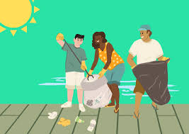 image de ramassage de déchets